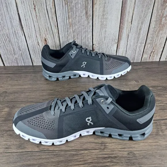 On Cloud Cloudflow 3.0 Running Shoes Men's Sz 9 Black Asphalt (VGC)