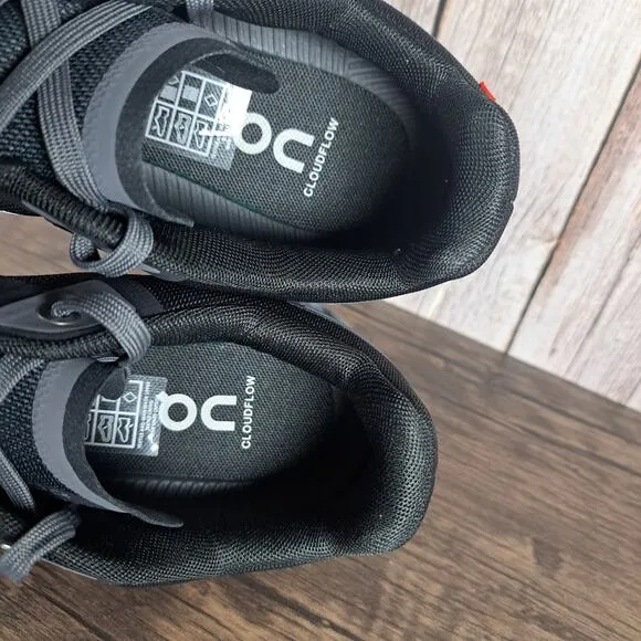 On Cloud Cloudflow 3.0 Running Shoes Men's Sz 9 Black Asphalt (VGC)