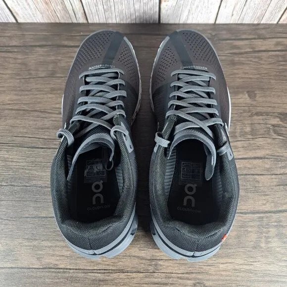 On Cloud Cloudflow 3.0 Running Shoes Men's Sz 9 Black Asphalt (VGC)