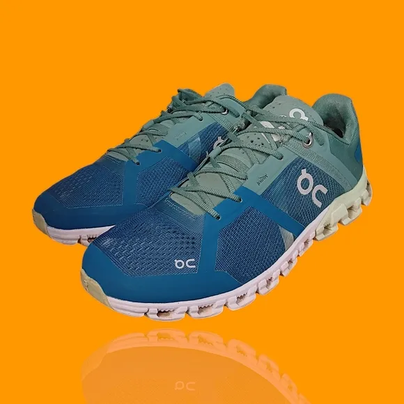 On Cloud Men's Cloudflow Men's Sea Blue Mesh Running  Sneakers Size 8 GUC