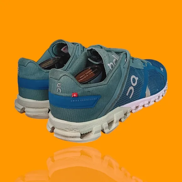 On Cloud Men's Cloudflow Men's Sea Blue Mesh Running  Sneakers Size 8 GUC