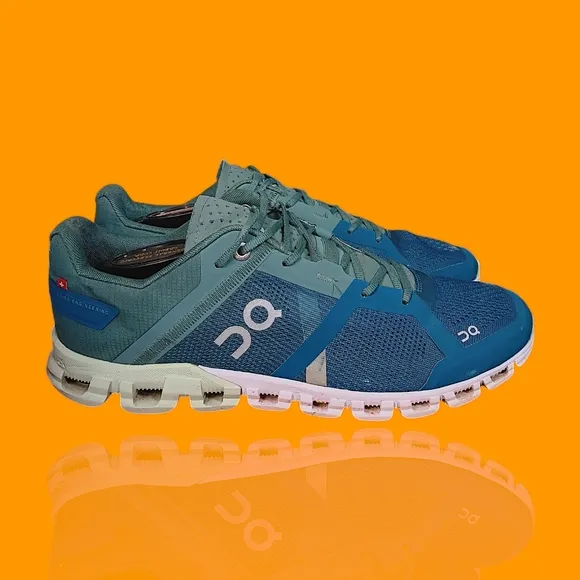 On Cloud Men's Cloudflow Men's Sea Blue Mesh Running  Sneakers Size 8 GUC
