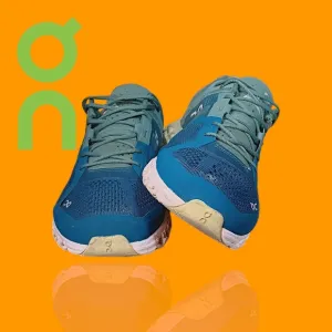 On Cloud Men's Cloudflow Men's Sea Blue Mesh Running  Sneakers Size 8 GUC