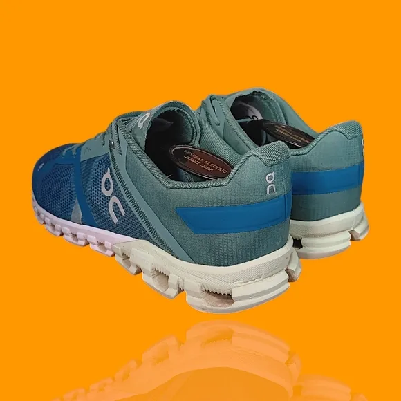 On Cloud Men's Cloudflow Men's Sea Blue Mesh Running  Sneakers Size 8 GUC