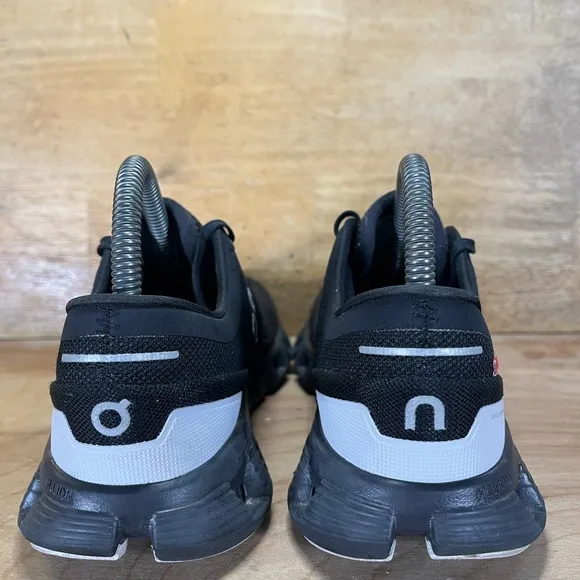 On Cloud X 3 REFLECTIVE Womens Size 7 Running Shoes Sneakers Black Silver