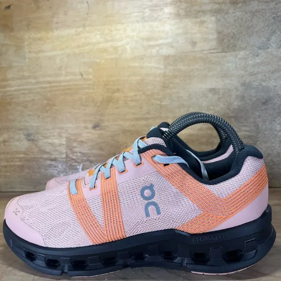 On Cloudgo REFLECTIVE Womens Size 8 Running Shoes Sneakers Rose Magnet Orange