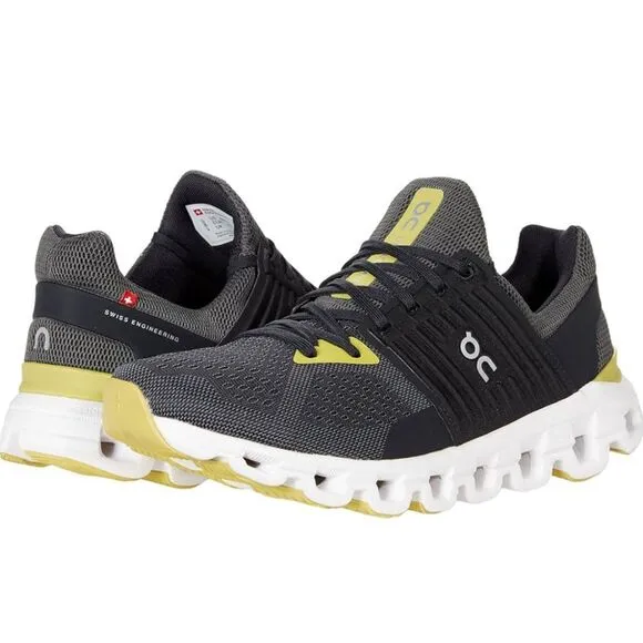 ON CLOUDSWIFT Men's Athletic Running‎ Shoes Magnet/Citron Size 10.5