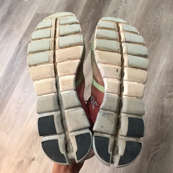 On Running Cloudflow Mesh Rock Rose Tennis Shoes