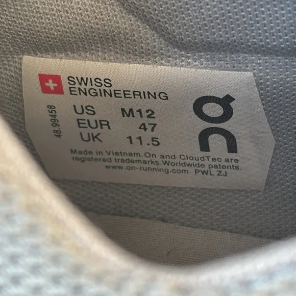On Running Men's The 'Roger' Advantage Sneaker Shoes in Flare/White Size 12