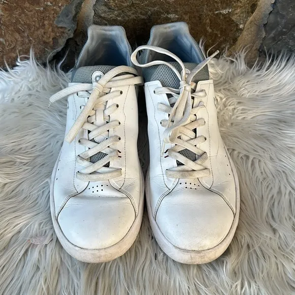 On Running Men's The 'Roger' Advantage Sneaker Shoes in Flare/White Size 12
