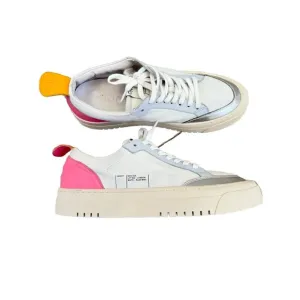 Oncept London White Blue Mist Leather Platform Sneaker Streetwear Pink Orange 7