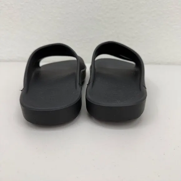 Oofos OOahh Black Recovery Slide Sandals Shoes Mens size 11 Womens 13 Euro 44