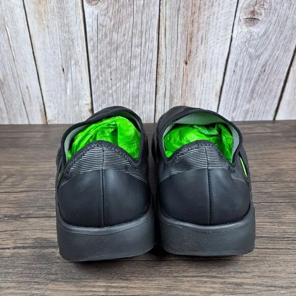 Oofos Oomg Fibre Low Slip On Black Men's Sz 8 EU41 Recovery Shoes (VGC)