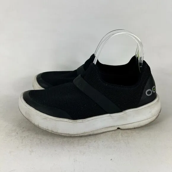 OOFOS OOmg Trainers Shoes Women's 9 Black Mesh Athletic Sneakers Q2-4302018-1