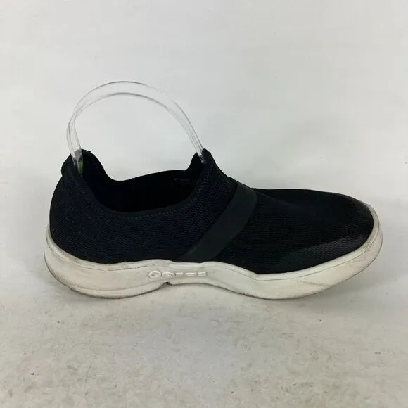 OOFOS OOmg Trainers Shoes Women's 9 Black Mesh Athletic Sneakers Q2-4302018-1