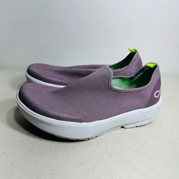 OOfos OOmg Eezee Shoes Women's Comfort Slip On Size 9 Mauve Purple
