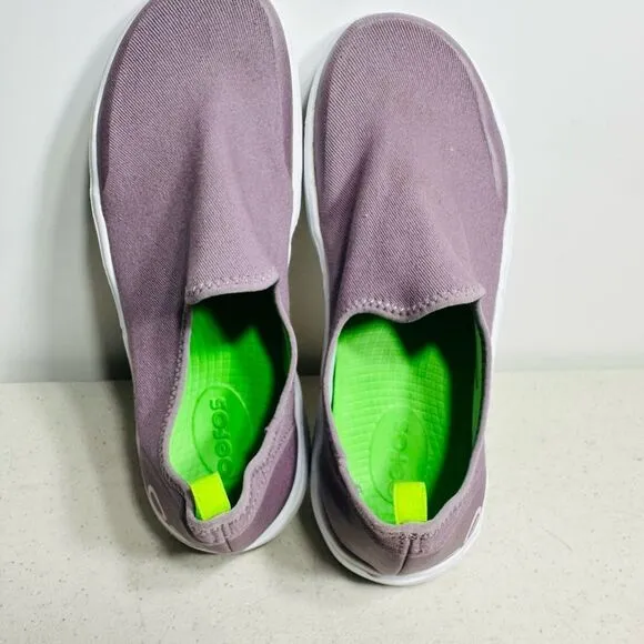 OOfos OOmg Eezee Shoes Women's Comfort Slip On Size 9 Mauve Purple