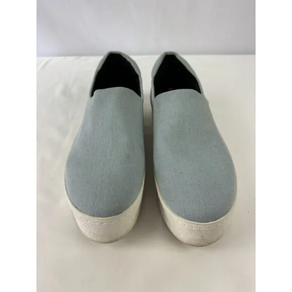 Opening Ceremony Cici Denim Slip On Sneakers Blue 8.5 39