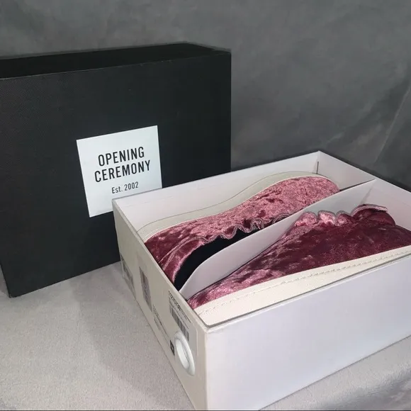 Opening Ceremony Didi Velvet Platform Sneakers NWB