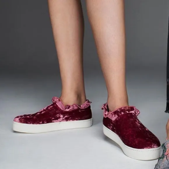 Opening Ceremony Didi Velvet Platform Sneakers NWB