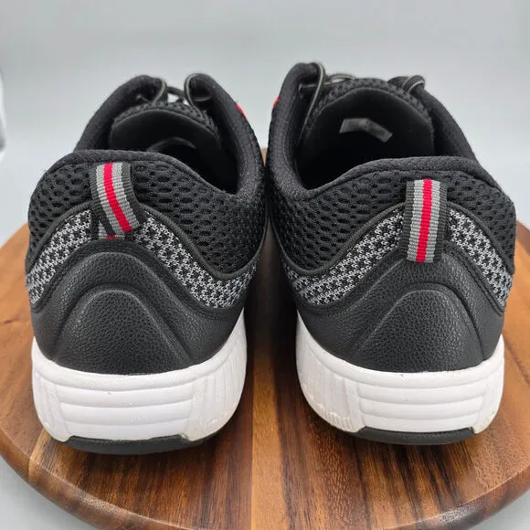 Orthofeet Shoes Men's 12 EE Wide Black Mesh Walking Orthopedic Athletic Sneakers
