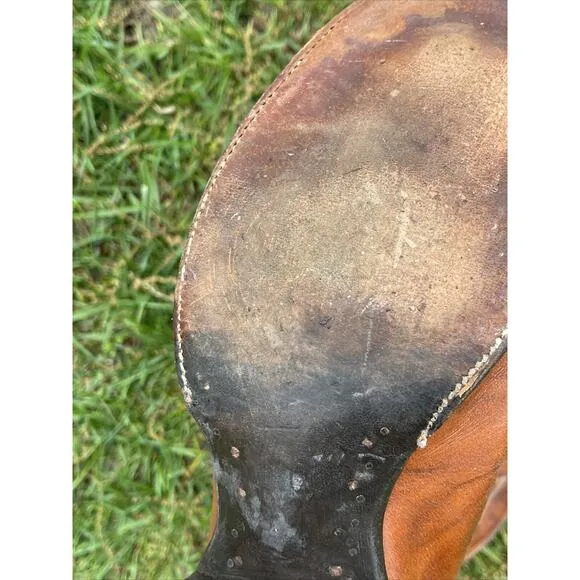 O’Sullivan Cats Paw Cowboy Western Brown Leather Boots Mens Sz 12