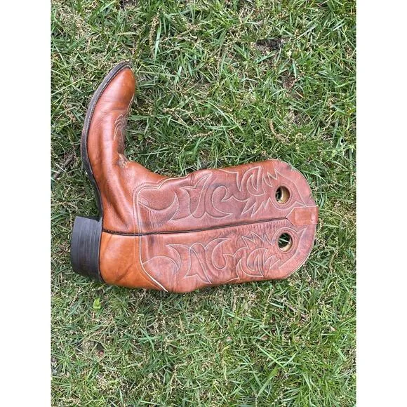 O’Sullivan Cats Paw Cowboy Western Brown Leather Boots Mens Sz 12