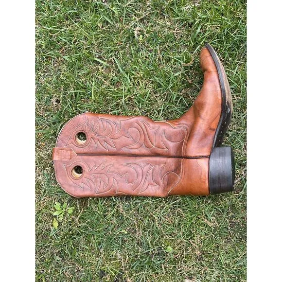 O’Sullivan Cats Paw Cowboy Western Brown Leather Boots Mens Sz 12