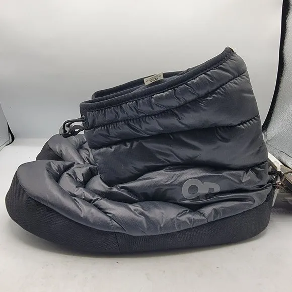 Outdoor Research Mens Size 9.5 Black Tundra Aerogel Booties House Shoes Slippers