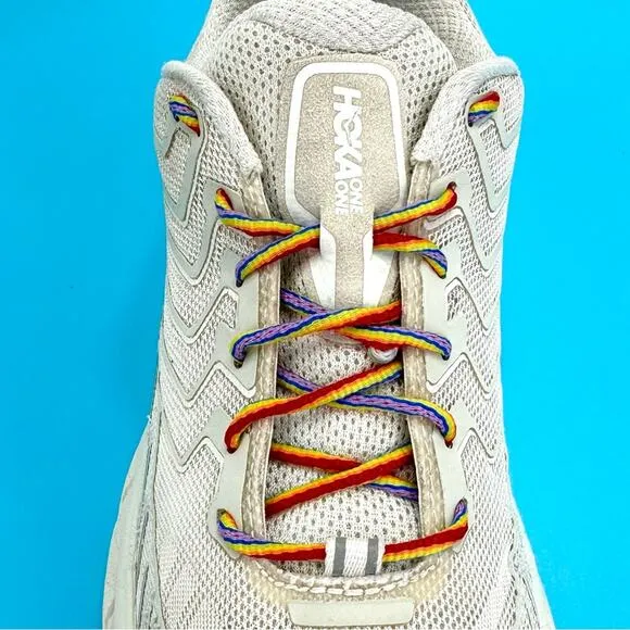 OUTDOOR VOICES X HOKA ONE ONE CLIFTON 4 RUNNING SHOES / ATHLEISURE SNEAKERS.