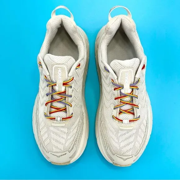 OUTDOOR VOICES X HOKA ONE ONE CLIFTON 4 RUNNING SHOES / ATHLEISURE SNEAKERS.