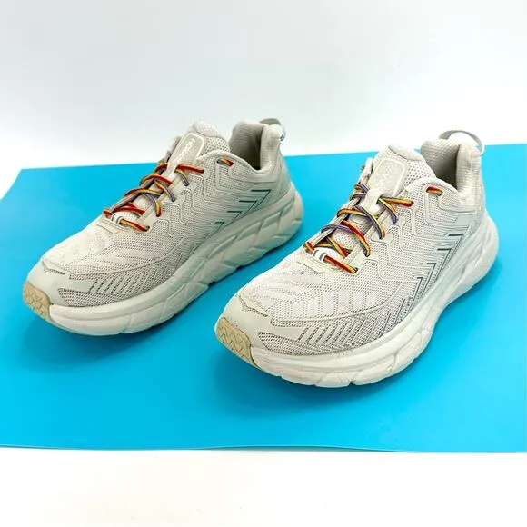 OUTDOOR VOICES X HOKA ONE ONE CLIFTON 4 RUNNING SHOES / ATHLEISURE SNEAKERS.