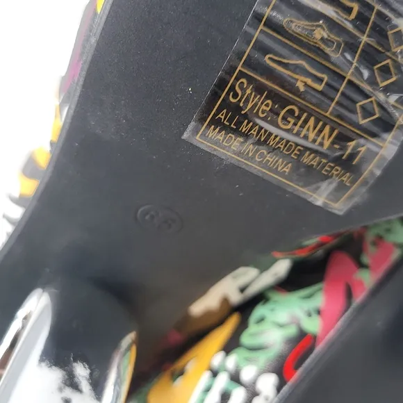 Over The Knee Open Toe Graffiti Boots