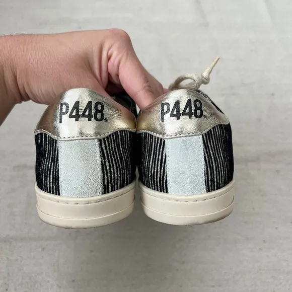 P448 John Swing Sneakers Black and Gold 39