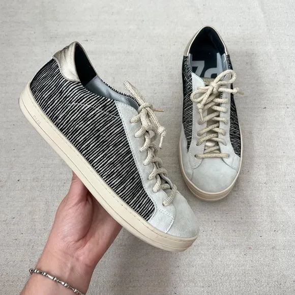 P448 John Swing Sneakers Black and Gold 39