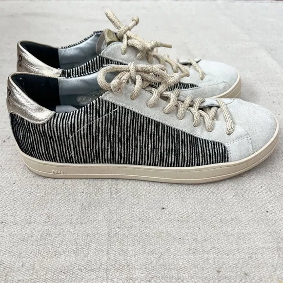 P448 John Swing Sneakers Black and Gold 39