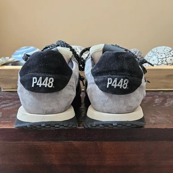 P448 Men's Cancun Runners, Gray/Black, Sz 11.5 - 12 (EU 45)