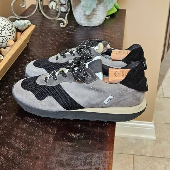 P448 Men's Cancun Runners, Gray/Black, Sz 11.5 - 12 (EU 45)