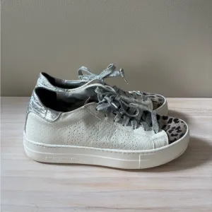 P448 Thea Platform Leopard Print Sneakers Size 6.5 | 37