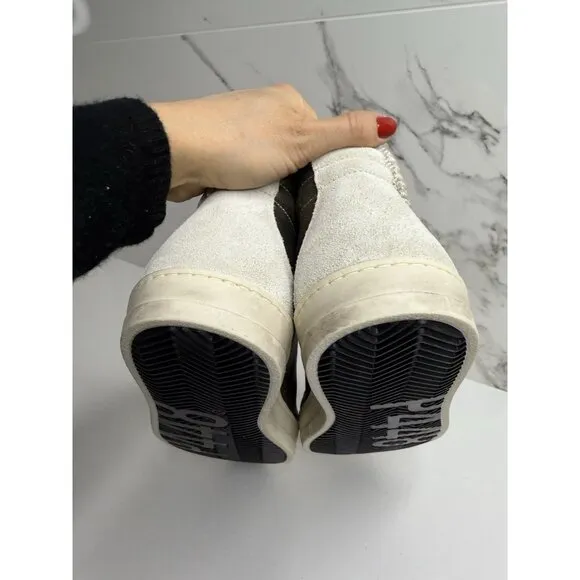 P448  Women's Skate Prisma  High Top Metallic Sneakers Size EU 43 US 12.5/13 NWT