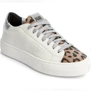 P448 You Can Surf Later Thea Low Top Platform Leather Sneakers Italy 37 US 6.5