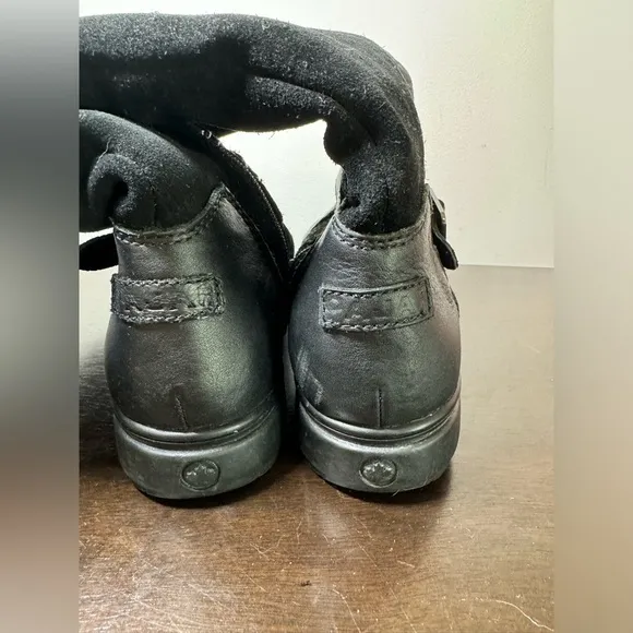 Pajar‎ Shoe Shoes Black Leather Boots Woman Black Size 7.5- 38