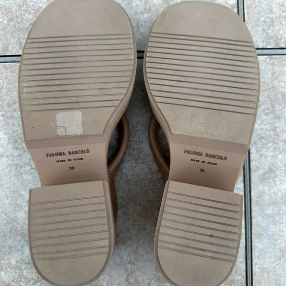 PALOMA BARCELÓMona Wedge Sandals In Nude