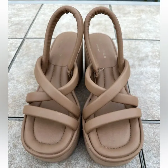 PALOMA BARCELÓMona Wedge Sandals In Nude