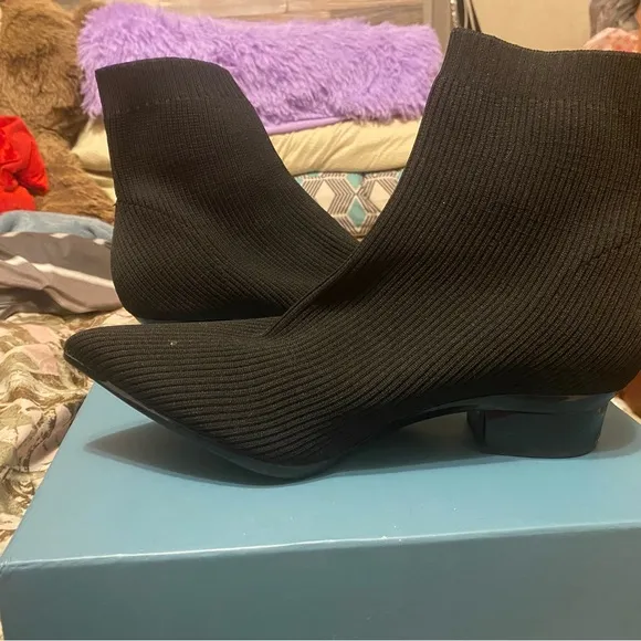 Pashion Footwear convertible heels the bootiein black with four inch block