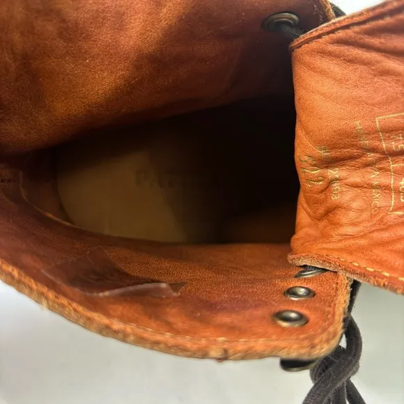 Patina Brown Leather Boots