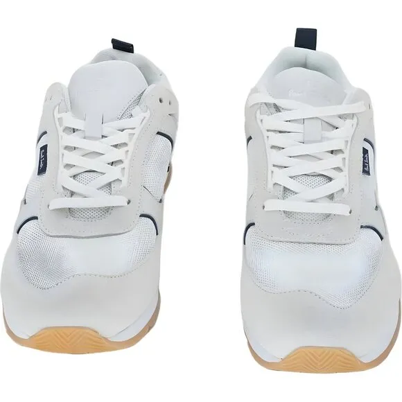 Paul Smith Men's White Suede Sneaker - Size 9 (42 EU) - Fast Shipping