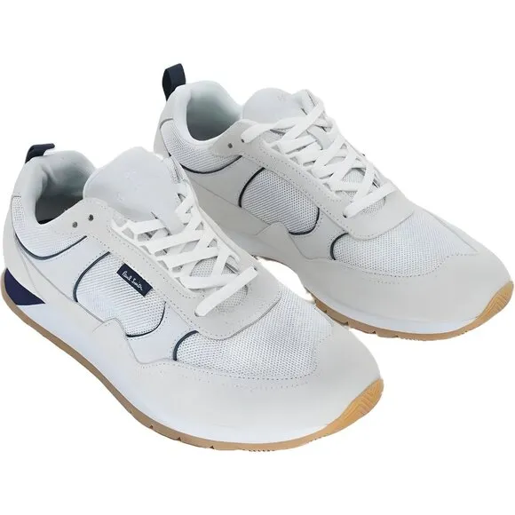 Paul Smith Men's White Suede Sneaker - Size 9 (42 EU) - Fast Shipping