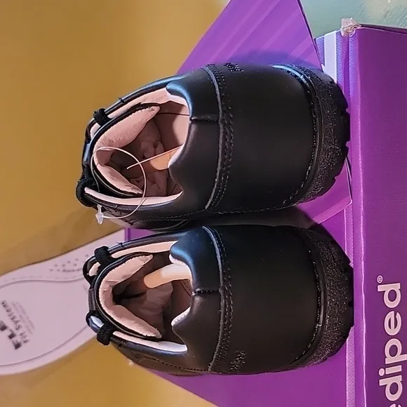 Pediped STORM black lace-up shoes