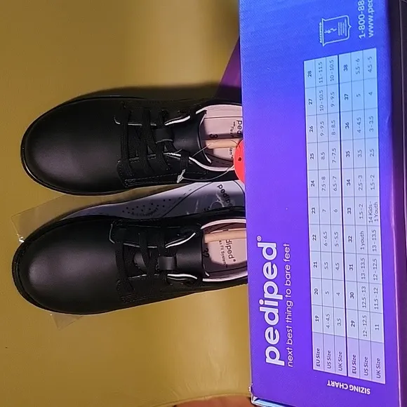 Pediped STORM black lace-up shoes